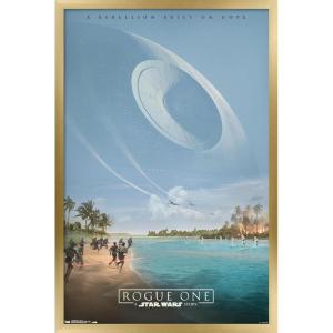 image:imageTrends International Star Wars Rogue One  Teaser Wall Poster 22375 x 34 Black Framed VersionGold Framed Version