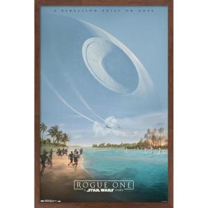 image:imageTrends International Star Wars Rogue One  Teaser Wall Poster 22375 x 34 Black Framed VersionMahogany Framed Version