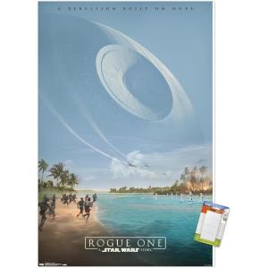 image:imageTrends International Star Wars Rogue One  Teaser Wall Poster 22375 x 34 Black Framed VersionPremium Poster  Mount Bundle