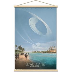 image:imageTrends International Star Wars Rogue One  Teaser Wall Poster 22375 x 34 Black Framed VersionPremium Print and Beechwood Hanger Bundle