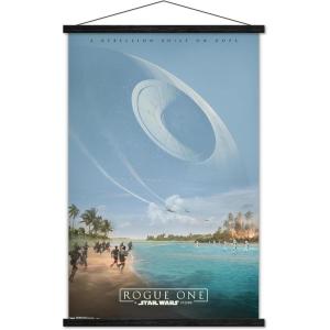 image:imageTrends International Star Wars Rogue One  Teaser Wall Poster 22375 x 34 Black Framed VersionPremium Print and Black Hanger Bundle
