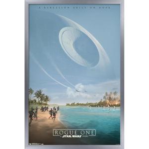 image:imageTrends International Star Wars Rogue One  Teaser Wall Poster 22375 x 34 Black Framed VersionSilver Framed Version