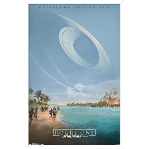 image:imageTrends International Star Wars Rogue One  Teaser Wall Poster 22375 x 34 Black Framed VersionWhite Framed Version