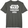 image:imageStar Wars The Mandalorian And Grogu Official Title Logo TShirtAsphalt Grey