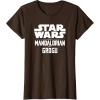 image:imageStar Wars The Mandalorian And Grogu Official Title Logo TShirtBrown