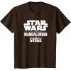 image:imageStar Wars The Mandalorian And Grogu Official Title Logo TShirtBrown