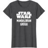 image:imageStar Wars The Mandalorian And Grogu Official Title Logo TShirtDark Heather Grey