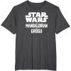 image:imageStar Wars The Mandalorian And Grogu Official Title Logo TShirtDark Heather Grey