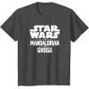 image:imageStar Wars The Mandalorian And Grogu Official Title Logo TShirtDark Heather Grey