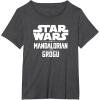 image:imageStar Wars The Mandalorian And Grogu Official Title Logo TShirtDark Heather Grey