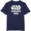 image:imageStar Wars The Mandalorian And Grogu Official Title Logo TShirtNavy Blue