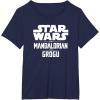image:imageStar Wars The Mandalorian And Grogu Official Title Logo TShirtNavy Blue