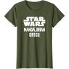 image:imageStar Wars The Mandalorian And Grogu Official Title Logo TShirtOlive Green