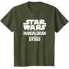 image:imageStar Wars The Mandalorian And Grogu Official Title Logo TShirtOlive Green