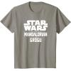 image:imageStar Wars The Mandalorian And Grogu Official Title Logo TShirtSlate Grey