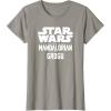 image:imageStar Wars The Mandalorian And Grogu Official Title Logo TShirtSlate Grey
