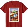 image:imageStar Wars The Mandalorian and Grogu Bounty Hunter Card 31 TShirtCranberry Red