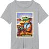 image:imageStar Wars The Mandalorian and Grogu Bounty Hunter Card 31 TShirtHeather Grey