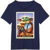 image:imageStar Wars The Mandalorian and Grogu Bounty Hunter Card 31 TShirtNavy Blue