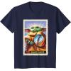 image:imageStar Wars The Mandalorian and Grogu Bounty Hunter Card 31 TShirtNavy Blue
