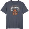image:imageStar Wars The Mandalorian and Grogu Bounty Hunter Helmet TShirtHeather Blue