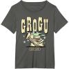 image:imageStar Wars The Mandalorian and Grogu Cute Hand Drawn Stars TShirtAsphalt Grey