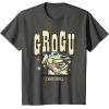 image:imageStar Wars The Mandalorian and Grogu Cute Hand Drawn Stars TShirtAsphalt Grey