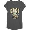 image:imageStar Wars The Mandalorian and Grogu Cute Hand Drawn Stars TShirtAsphalt Grey