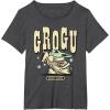 image:imageStar Wars The Mandalorian and Grogu Cute Hand Drawn Stars TShirtDark Heather Grey