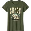 image:imageStar Wars The Mandalorian and Grogu Cute Hand Drawn Stars TShirtOlive Green