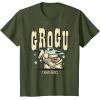 image:imageStar Wars The Mandalorian and Grogu Cute Hand Drawn Stars TShirtOlive Green