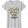 image:imageStar Wars The Mandalorian and Grogu Cute Hand Drawn Stars TShirtSilver Grey