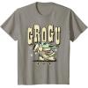 image:imageStar Wars The Mandalorian and Grogu Cute Hand Drawn Stars TShirtSlate Grey