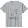 image:imageStar Wars The Mandalorian and Grogu Feel The Force Cute TShirtHeather Grey