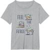 image:imageStar Wars The Mandalorian and Grogu Feel The Force Cute TShirtHeather Grey