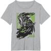 image:imageStar Wars The Mandalorian and Grogu Green Abstract TShirtHeather Grey