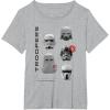 image:imageStar Wars The Mandalorian and Grogu Imperial Helmets Collage TShirtHeather Grey
