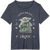image:imageStar Wars The Mandalorian and Grogu Little Bounty Vintage TShirtHeather Blue