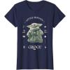 image:imageStar Wars The Mandalorian and Grogu Little Bounty Vintage TShirtNavy Blue
