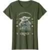 image:imageStar Wars The Mandalorian and Grogu Little Bounty Vintage TShirtOlive Green