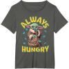 image:imageStar Wars The Mandalorian and Grogu Movie Always Hungry TShirtAsphalt Grey