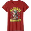 image:imageStar Wars The Mandalorian and Grogu Movie Always Hungry TShirtCranberry Red