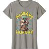 image:imageStar Wars The Mandalorian and Grogu Movie Always Hungry TShirtSlate Grey