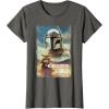 image:imageStar Wars The Mandalorian and Grogu Movie Classic Poster Art TShirtAsphalt Grey