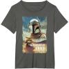 image:imageStar Wars The Mandalorian and Grogu Movie Classic Poster Art TShirtAsphalt Grey