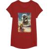image:imageStar Wars The Mandalorian and Grogu Movie Classic Poster Art TShirtCranberry Red