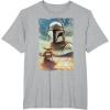 image:imageStar Wars The Mandalorian and Grogu Movie Classic Poster Art TShirtHeather Grey