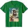 image:imageStar Wars The Mandalorian and Grogu Movie Classic Poster Art TShirtKelly Green