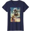 image:imageStar Wars The Mandalorian and Grogu Movie Classic Poster Art TShirtNavy Blue