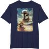 image:imageStar Wars The Mandalorian and Grogu Movie Classic Poster Art TShirtNavy Blue